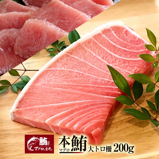 ギフト まぐろ マグロ 鮪 大トロ ブロック 200g 刺身 極上 の旨味が味わえます！ 解凍レシピ付 プレゼント 鮪 美味しい 食べ物 海鮮丼 手