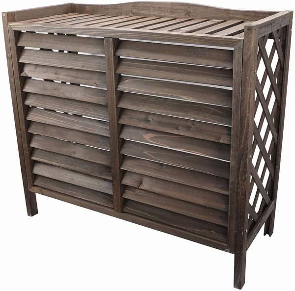 Worth Garden 室外機カバー 木製エアコンカバー 幅87x奥行35x高さ80cm ダークブラウン の通販はau Pay マーケット 青い手商店 商品ロットナンバー