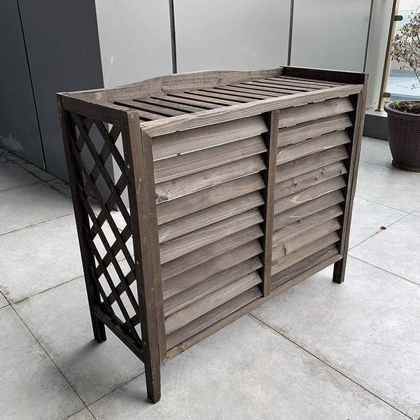 Worth Garden 室外機カバー 木製エアコンカバー 幅87x奥行35x高さ80cm ダークブラウン の通販はau Pay マーケット 青い手商店 商品ロットナンバー
