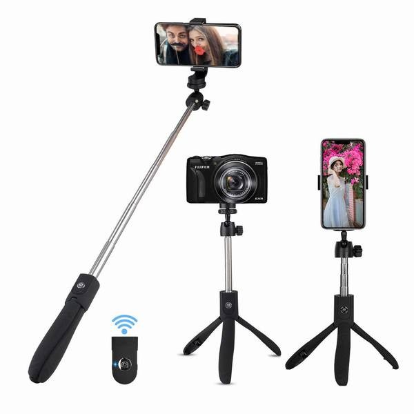 自撮り棒 セルカ棒 無線 三脚一脚兼用 Bluetooth 360度回転 伸縮自在 リモコン 便利 Iphoneandroid対応 黒 の通販はau Pay マーケット 青い手商店 商品ロットナンバー 451347337