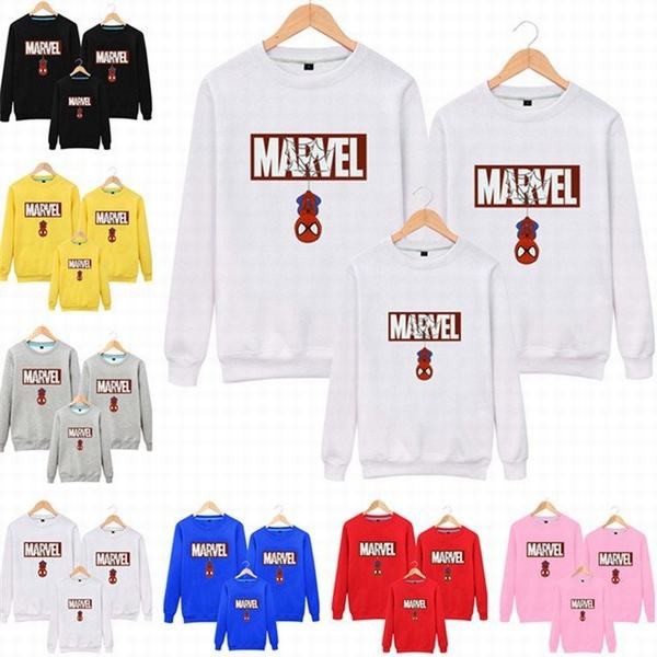 Marvel マーベル スパイダーマン プルオーバー プリントスウェット トレーナー トップス カップル 親子服お揃い メンズ レディース の通販はau Pay マーケット 青い手商店 商品ロットナンバー