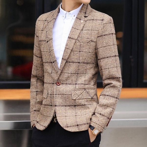 ビジネススーツ メンズ テーラードジャケット チェック柄 スーツ スリムスーツ ジャケット ビジネス カジュアル イギリス風 お洒落の通販はau Pay マーケット 青い手商店 商品ロットナンバー