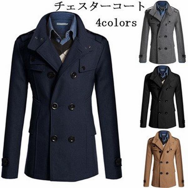 トレンチコート メンズ チェスターコート ロング ビジネス メンズファッション アウター ダブルボタン 紳士服 秋冬 新作の通販はau Pay マーケット 青い手商店 商品ロットナンバー