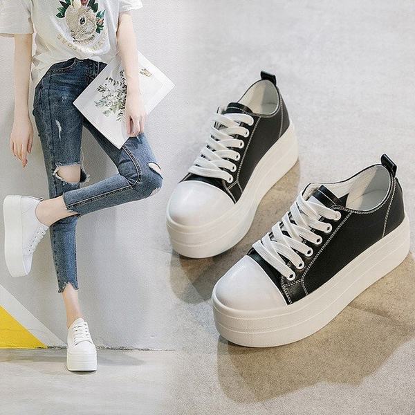 革スニーカー レディース 厚底 シークレットインソール シークレットシューズ シンプル 牛革の通販はau Pay マーケット 青い手商店 商品ロットナンバー