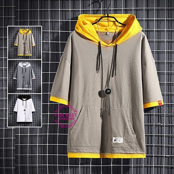 パーカー メンズ 切り替え 七分袖パーカー スウェットパーカー プルオーバーパーカー トップス フード付き 春の通販はau Pay マーケット 青い手商店 商品ロットナンバー