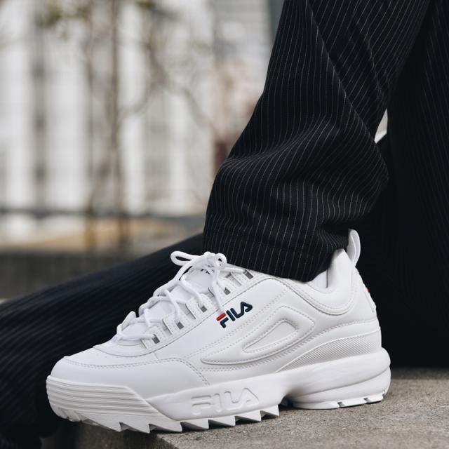 Fila レディース スニーカー 商品ロットナンバー Unisex 男女兼用 厚底スニーカー 靴 シューズ Fila フィラ F ホワイト 2 F Disruptor Footwear ディスラプター2 メンズの通販は Heritage