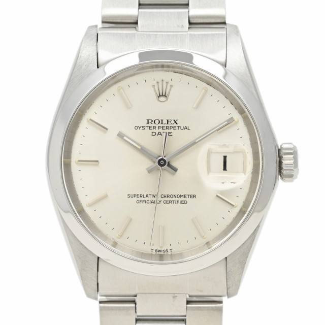 ロレックス ROLEX オイスターパーペチュアルデイト クロノメーター 1500 腕時計 SS 自動巻き シルバー メンズ 中古