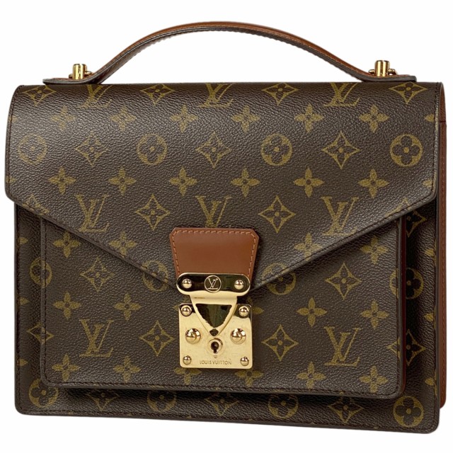 ルイ・ヴィトン Louis Vuitton モンソー 28 ショルダーバッグ 2WAY ハンドバッグ モノグラム ブラウン M51185 レディース 中古