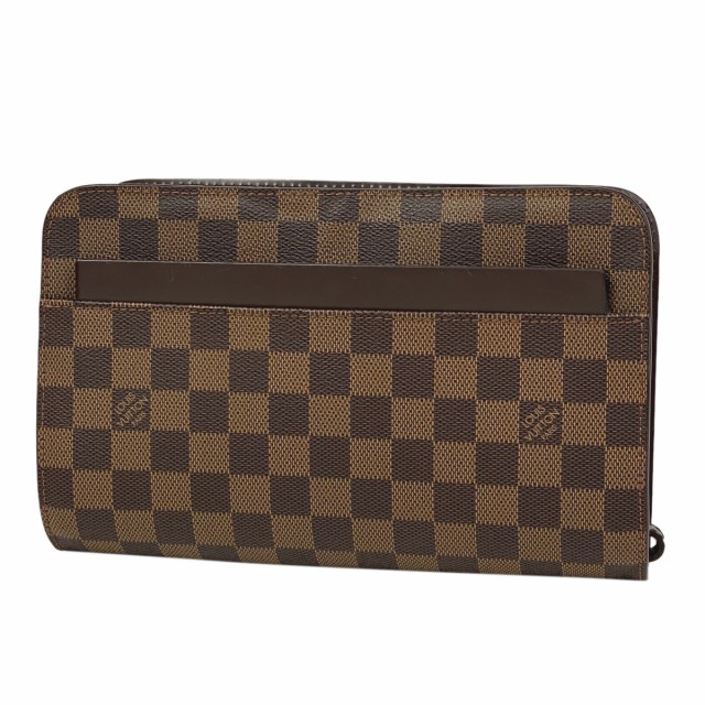 ルイ・ヴィトン Louis Vuitton サンルイ クラッチバッグ 手持ち セカンドバッグ ダミエ ブラウン N51993 メンズ 中古