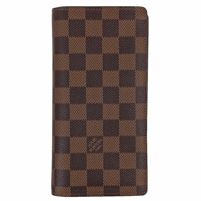 ルイ・ヴィトン Louis Vuitton ポルトフォイユ ブラザ 札入れ 小銭入れ 長財布 ダミエ ブラウン N60017 メンズ 中古