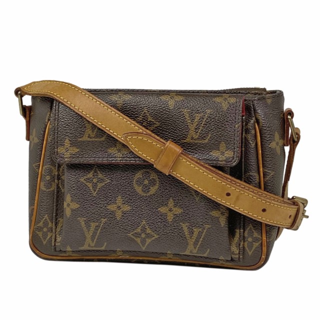 ルイ・ヴィトン Louis Vuitton ヴィバ シテ PM 斜め掛け ポシェット ショルダーバッグ モノグラム ブラウン M51165 レディース 中古