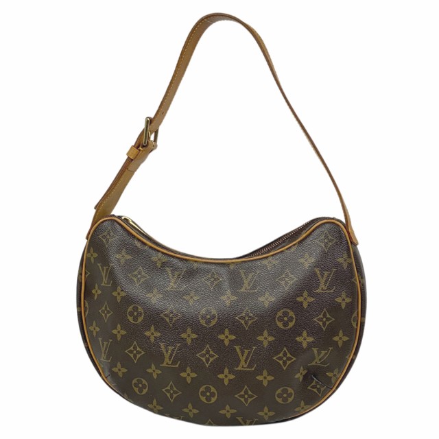 ルイ・ヴィトン Louis Vuitton クロワッサン MM ワンショルダー 肩掛け ショルダーバッグ モノグラム ブラウン M51512 レディース 中古