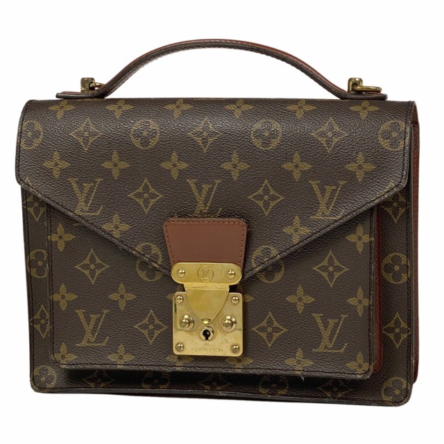 【ジャンク品】ルイ・ヴィトン Louis Vuitton モンソー 26 ショルダー 2WAY ハンドバッグ モノグラム ブラウン M51187 レディース 中古