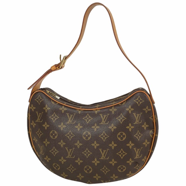 ルイ・ヴィトン Louis Vuitton クロワッサン MM ワンショルダー 肩掛け ショルダーバッグ モノグラム ブラウン M51512 レディース 中古