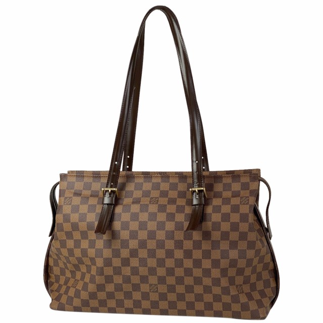 ルイ・ヴィトン Louis Vuitton チェルシー トートバッグ 肩掛け ショルダーバッグ ダミエ ブラウン N51119 レディース 中古