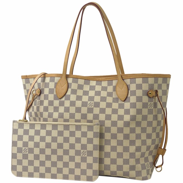 ルイ・ヴィトン Louis Vuitton ネヴァーフル MM ハンドバッグ トートバッグ ダミエアズール ホワイト N41361 レディース 中古