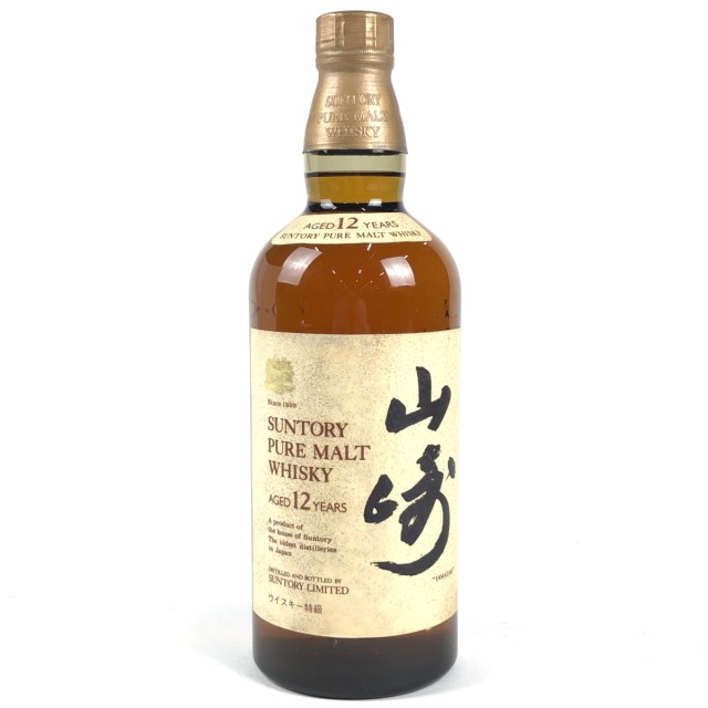 東京都内限定発送 サントリー SUNTORY 山崎 12年 ピュアモルト 特級表記 760ml 国産ウイスキー 古酒