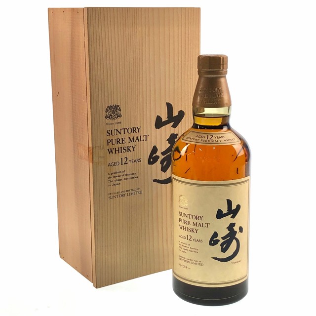 東京都内限定発送 サントリー SUNTORY 山崎 12年 ピュアモルト 向獅子マーク 750ml 国産ウイスキー 古酒