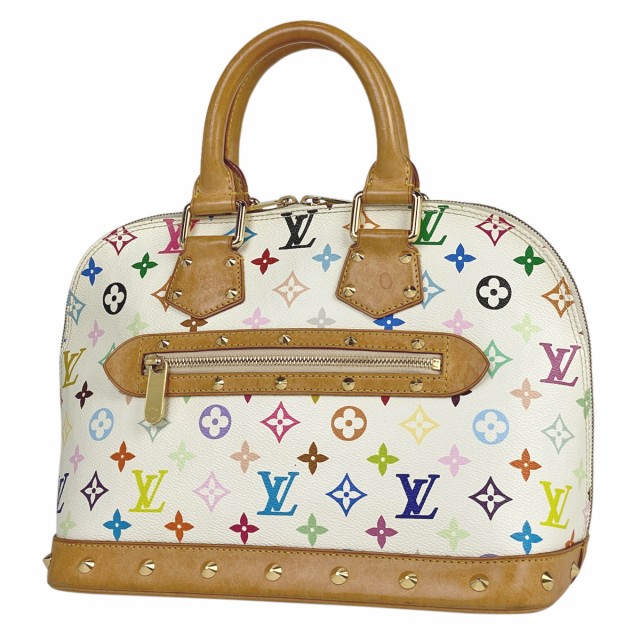 ルイ・ヴィトン Louis Vuitton アルマ 手提げ ハンドバッグ モノグラムマルチカラー ブロン(ホワイト) M92647 レディース 中古