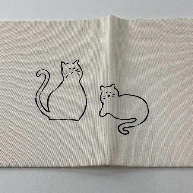 207mn1◇逸品！猫と鞠 名古屋帯 ネコ◇美品 | kensysgas.com