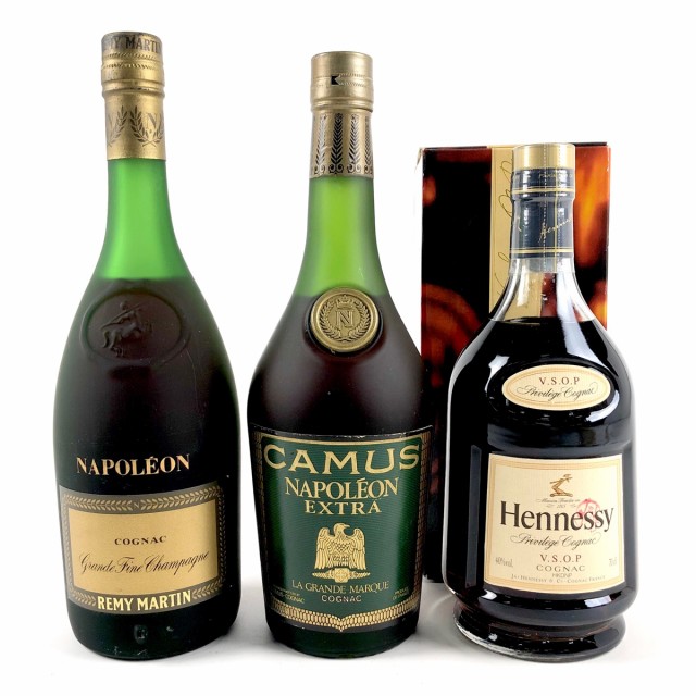 室内搬入設置無料-3本 REMY MARTIN CAMUS Hennessy コニャック