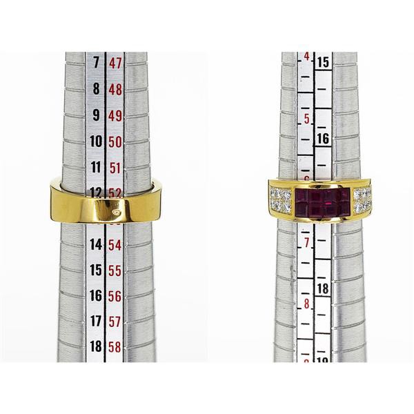 超激得お得 Cartier K18 YG イエローゴールド 日本サイズ約13号 30490605の通販はau PAY マーケット - 麻布十番タマリヤ|商品ロットナン カルティエ ディアボロ ダイヤ インビジブルセッティング ルビー リング 正規店好評