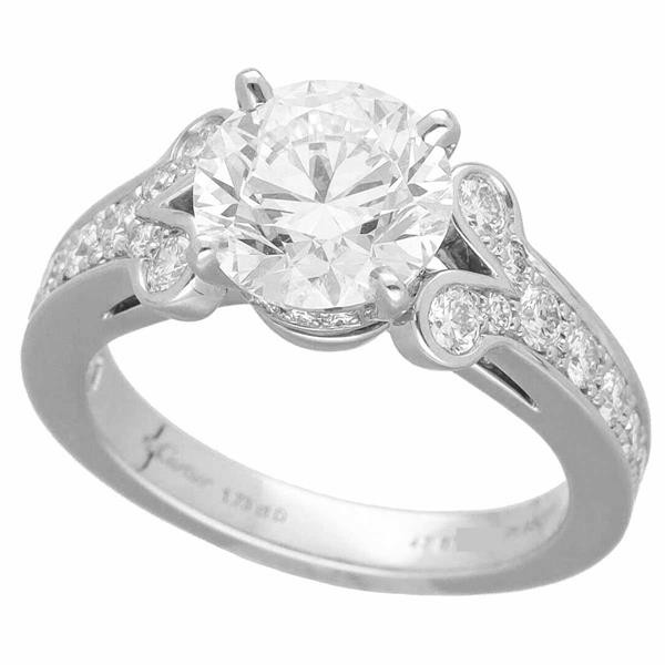 Cartier カルティエ バレリーナ ダイヤモンド(1.73ct D-VVS1-3Ex) ソリテール リング Pt950 プラチナ 日本サイズ約7号 #47 GIA鑑定書