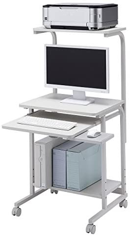 格安定番 サンワサプライ マーケット - 50SHOP au PAY マーケット店|商品ロットナンバー:505587315 パソコンデスク パソコンラック(W600×D530×H1170‾1320mm) RAC-EC32の通販はau PAY 国産通販