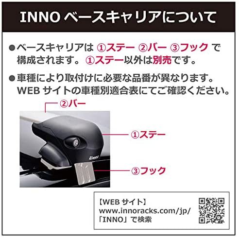 期間限定送料無料 カーメイト ルーフキャリア Inno エアロベースステー スムースルーフ用 Xs1 再再販 Olsonesq Com