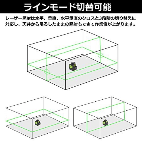 新作好評 Huepar 2x360° レーザー墨出し器 グリーン 緑色 レーザー クロスライン 自動水平 高輝度 高精度 ミニ型 多機能取付台付属【横フルラインの通販はau PAY マーケット - 50SHOP au PAY マーケット店|商 赤字超特価HOT