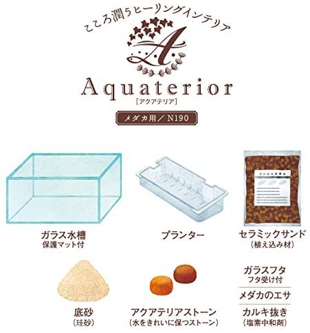 待望の再入荷 アクアテリア N190 メダカ用 ガラス水槽と水耕栽培プランター 水槽おそうじ手袋セット 人気ショップが最安値挑戦 Carlavista Com