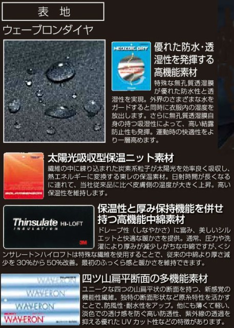 2022SALE 54200 ポリエステル100%の通販はau PAY マーケット - 社名刺繍無料の作業着屋|商品ロットナンバー:448731907 防水防寒ジャンパー クロダルマ (kurodaruma)作業服・作業着社名刺繍無料S〜7L 新作正規店