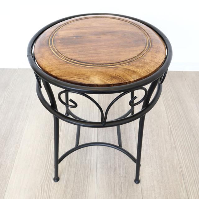 最新コレックション スツール 木製 椅子 おしゃれ ラウンドスツール イス アイアン ウッド丸椅子 コンパクト チェアー リビング 玄関 丸形 おすすめ 人気 正規品 Carlavista Com