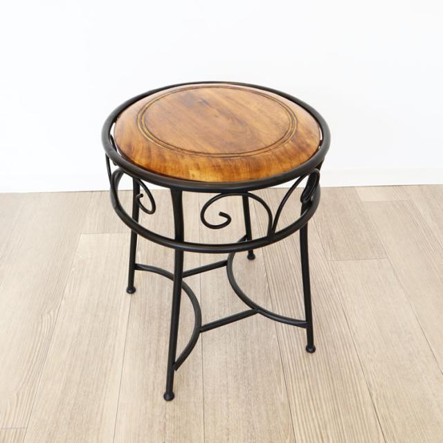 最新コレックション スツール 木製 椅子 おしゃれ ラウンドスツール イス アイアン ウッド丸椅子 コンパクト チェアー リビング 玄関 丸形 おすすめ 人気 正規品 Carlavista Com