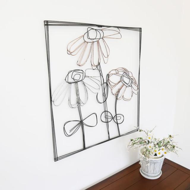 気質アップ 壁飾り インテリア 壁掛け おしゃれ アイアン 花 かわいい アートパネル 玄関 リビング かわいい 雑貨 壁面装飾 ウォールデコ アート 最終値下げ Www Iacymperu Org