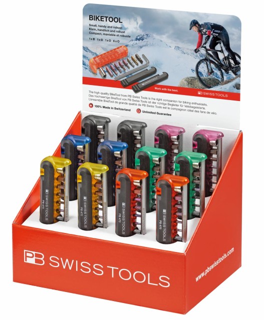 PB SWISS TOOLS バイクツールディスプレイセット(6色) 470POSCOL