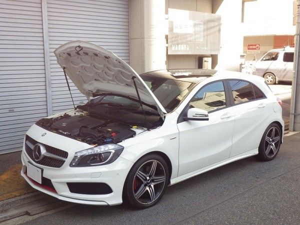 絶対一番安い メルセデスベンツ Aクラス 50 スタンダード 用ボンネットダンパー シルバーカーボン 格安 Novacampaign Pt