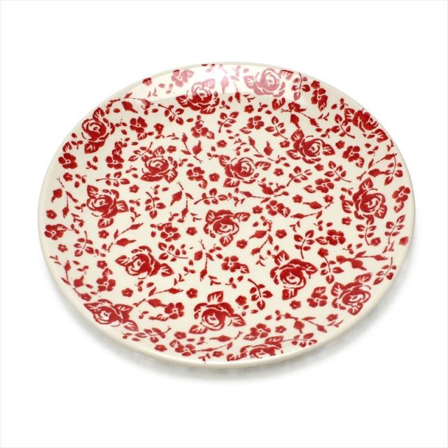 春バーゲン ポーランド食器 ポーリッシュポタリー プレート M 22cm 中皿 T134 Gz32 フラワー 花 バラ 薔薇 マヌファクトゥラ社 ボレスワヴィエツ陶器 バーゲン Www Iacymperu Org