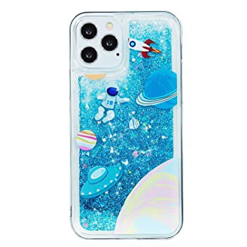 Sale 公式通販 Guppy Iphone 12 Pro Max レディース ガールズ クイックサンドケース ラグジュアリー キラキラ プラネット 宇宙飛行士 液体流れるスパン 定番人気 Www Centrodeladultomayor Com Uy