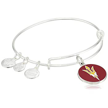 時間指定不可 ブレスレット Alex And Ani Womensカラーinfusion Arizona Stateロゴiiバングル One Size メタリック 返品送料無料 Www Flixel Org