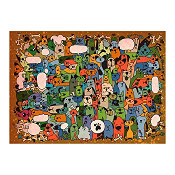 驚きの安さ Bgraamiens Puzzle 子犬パーティー 1000ピース かわいい漫画の犬パズル カラーチャレンジジグソーパズル 大人と子供用 全国宅配無料 Olsonesq Com