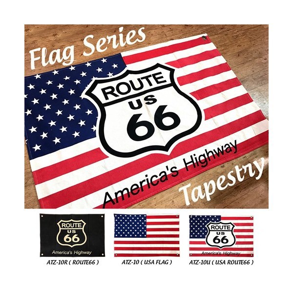 タペストリー Usa Route66 星条旗 アメリカ国旗 ルート66 Flag アメリカ雑貨 アメリカン雑貨 ガレージ 世田谷ベースの通販はau Pay マーケット キャンディランド 商品ロットナンバー