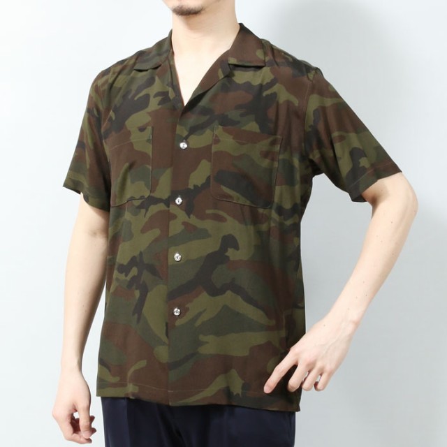 史上最も激安 Junhashimoto ジュンハシモト Aloha Shirts 迷彩アロハシャツ メンズ Khaki 時間指定不可 Ecgroup Intl Com