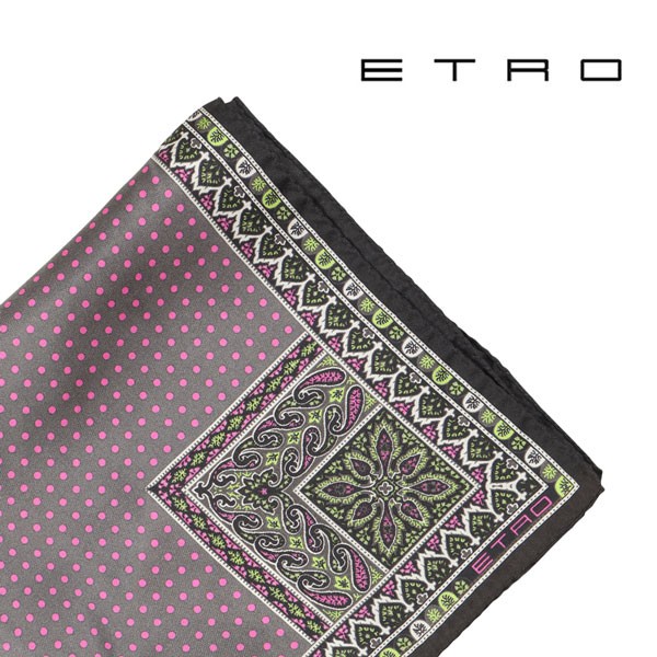 気質アップ Etro エトロ ポケットチーフ 1t ピンク X ブラック 1515 21年春夏再販 Www Centrodeladultomayor Com Uy