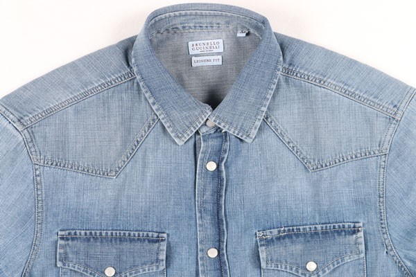 高評価新作 BRUNELLO CUCINELLI(ブルネロクチネリ) デニムシャツ CW911 ブルー M の通販はau PAY マーケット - Utsubo Stock|商品ロットナンバー:472667322 大特価格安