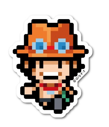 ピクセルワンピース ステッカー エース ミニサイズ Opx026s One Piece ドット絵 グッズの通販はau Pay マーケット ゼネラルステッカー 商品ロットナンバー