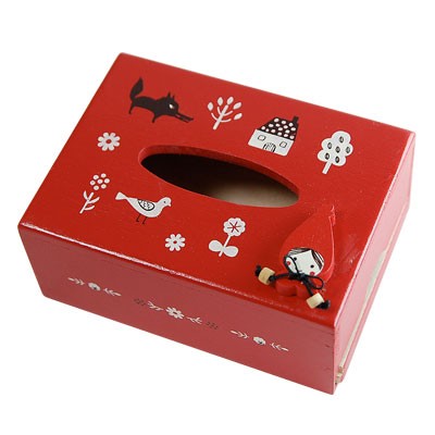 赤ずきん木製品 ミニティッシュボックス 赤 Shinzi Katoh Design Red Hood Mini Tissue Box Redの通販はau Pay マーケット Smartzakka 商品ロットナンバー