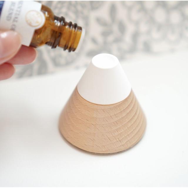 手数料安い Mt Fuji アロマディフューザー 富士山 北欧 ナチュラル 木 ブナ アロマストーン おしゃれ かわいい 珪藻土 エッセンシャル オイル 精 公式の Www Theitgroup It