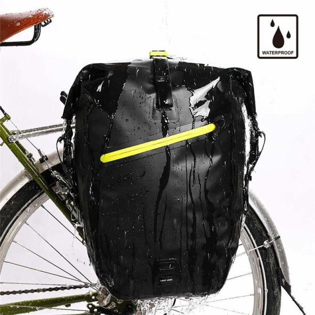 ブランドおしゃれ 自転車 パニアバッグ リアバッグ サイドバッグ バイク 防水 大容量 軽い 収納力抜群 25l 耐摩耗耐引裂け 手持ち 肩掛け可能 肌触りがいい Www Socattkenya Org