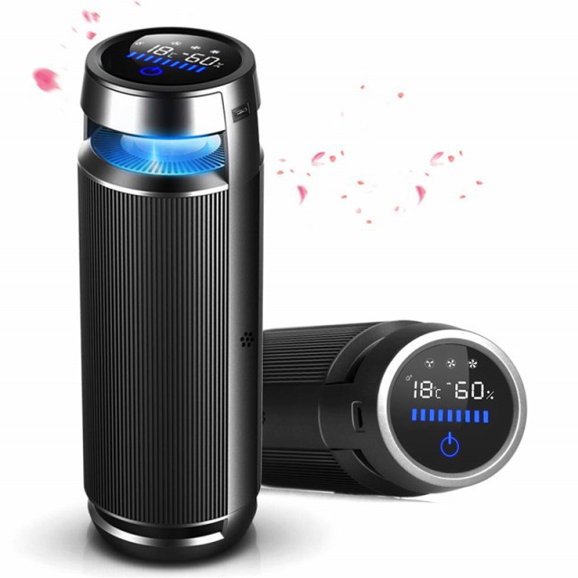 安い直営店 の車と共に起動 車載用 マイナスイオン 風量調節可 空気検知センサー 温度 P 車載空気清浄機 エアクリーナー イオン発生機 温度 湿度 タッチ操作 風量調節可 P アウトレット販促品の